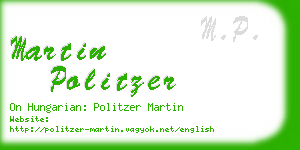 martin politzer business card